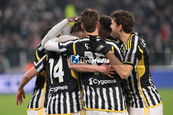 2024-01-11 - Juventus FC celebrates - JUVENTUS FC VS FROSINONE CALCIO - ITALIAN CUP - SOCCER