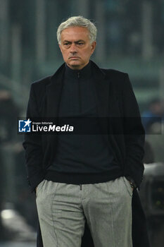 2024-01-10 - Jose’ Mourinho of A.S. Roma during the quarter-final of the Frecciarossa Italian Cup between S.S. Lazio vs A.S. Roma, 10 January 2024 at the Olympic Stadium in Rome. - SS LAZIO VS AS ROMA - ITALIAN CUP - SOCCER