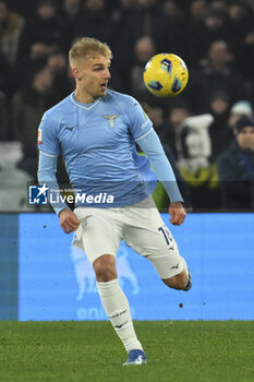 2024-01-10 - Gustav Isaksen of S.S. Lazio during the quarter-final of the Frecciarossa Italian Cup between S.S. Lazio vs A.S. Roma, 10 January 2024 at the Olympic Stadium in Rome. - SS LAZIO VS AS ROMA - ITALIAN CUP - SOCCER
