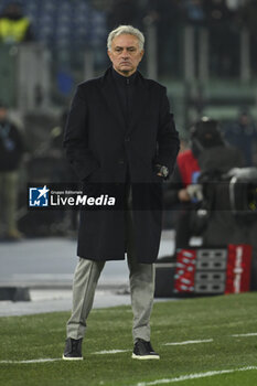 2024-01-10 - Jose’ Mourinho of A.S. Roma during the quarter-final of the Frecciarossa Italian Cup between S.S. Lazio vs A.S. Roma, 10 January 2024 at the Olympic Stadium in Rome. - SS LAZIO VS AS ROMA - ITALIAN CUP - SOCCER