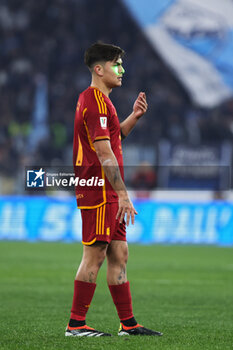 2024-01-10 - Paulo Dybala of Roma during the Italian Cup, Coppa Italia, quarter final football match between SS Lazio and AS Roma on January 10, 2024 at Stadio Olimpico in Rome, Italy - FOOTBALL - ITALIAN CUP - LAZIO V ROMA - ITALIAN CUP - SOCCER