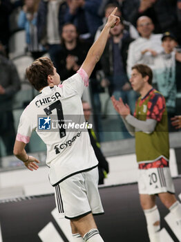 2024-04-02 - Federico Chiesa (Juventus FC) celebrates - JUVENTUS FC VS SS LAZIO - ITALIAN CUP - SOCCER