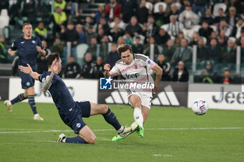 2024-04-02 - Federico Chiesa (Juventus FC) scores the goal of 1-0 - JUVENTUS FC VS SS LAZIO - ITALIAN CUP - SOCCER