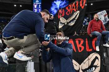 2024-04-23 - Danilo Cataldi of S.S. Lazio greets the fans during the Frecciarossa Italian Cup Semi Final second leg between S.S. Lazio vs Juventus F.C. at the Olympic Stadium on April 23, 2024 in Rome, Italy. - SS LAZIO VS JUVENTUS FC - ITALIAN CUP - SOCCER