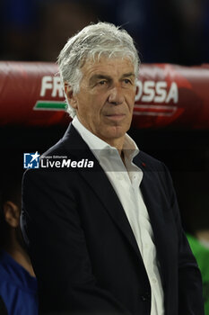 2024-05-15 - Atalanta's Italian coach Gian Piero Gasperini looks during the Italian Cup final football match between Atalanta and Juventus at Stadio Olimpico on May 15,2024 in Rome, Italy. - FINAL - JUVENTUS FC VS ATALANTA BC - ITALIAN CUP - SOCCER