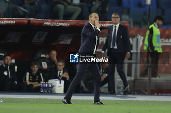 2024-05-15 - Juventus' Italian coach Massimiliano Allegri gesticulate during the Italian Cup final football match between Atalanta and Juventus at Stadio Olimpico on May 15,2024 in Rome, Italy. - FINAL - JUVENTUS FC VS ATALANTA BC - ITALIAN CUP - SOCCER