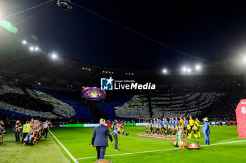 2024-05-15 - Atalanta choreography during the Italian Cup final football match between Atalanta and Juventus at Stadio Olimpico on May 15,2024 in Rome, Italy. - FINAL - JUVENTUS FC VS ATALANTA BC - ITALIAN CUP - SOCCER