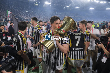 2024-05-15 - during the Italian Cup final football match between Atalanta and Juventus at Stadio Olimpico on May 15,2024 in Rome, Italy. - FINAL - JUVENTUS FC VS ATALANTA BC - ITALIAN CUP - SOCCER