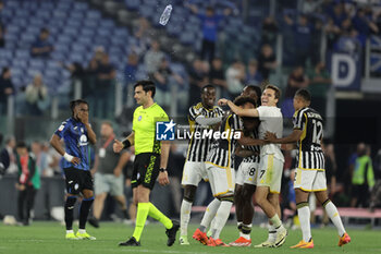 2024-05-15 - Juventus celebrate victory match during the Italian Cup final football match between Atalanta and Juventus at Stadio Olimpico on May 15,2024 in Rome, Italy. - FINAL - JUVENTUS FC VS ATALANTA BC - ITALIAN CUP - SOCCER