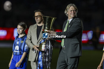 2024-05-15 - Alwex del Piero and Glenn Stromberg former players before the Italian Cup final football match between Atalanta and Juventus at Stadio Olimpico on May 15,2024 in Rome, Italy. - FINAL - JUVENTUS FC VS ATALANTA BC - ITALIAN CUP - SOCCER