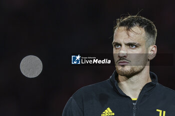 2024-05-15 - Juventus' Italian defender Federico Gatti looks during the Italian Cup final football match between Atalanta and Juventus at Stadio Olimpico on May 15,2024 in Rome, Italy. - FINAL - JUVENTUS FC VS ATALANTA BC - ITALIAN CUP - SOCCER