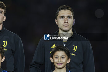 2024-05-15 - Juventus' Italian forward Federico Chiesa looks during the Italian Cup final football match between Atalanta and Juventus at Stadio Olimpico on May 15,2024 in Rome, Italy. - FINAL - JUVENTUS FC VS ATALANTA BC - ITALIAN CUP - SOCCER