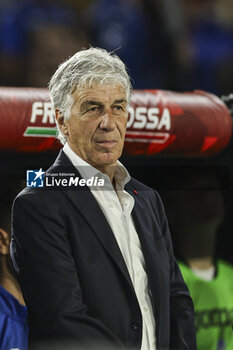 2024-05-15 - Atalanta's Italian coach Gian Piero Gasperini looks during the Italian Cup final football match between Atalanta and Juventus at Stadio Olimpico on May 15,2024 in Rome, Italy. - FINAL - JUVENTUS FC VS ATALANTA BC - ITALIAN CUP - SOCCER