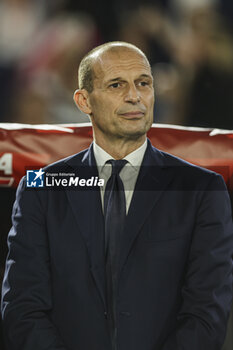 2024-05-15 - Juventus' Italian coach Massimiliano Allegri looks during the Italian Cup final football match between Atalanta and Juventus at Stadio Olimpico on May 15,2024 in Rome, Italy. - FINAL - JUVENTUS FC VS ATALANTA BC - ITALIAN CUP - SOCCER