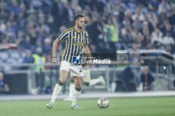 2024-05-15 - Juventus' French midfielder Adrien Rabiot controls the ball during the Italian Cup final football match between Atalanta and Juventus at Stadio Olimpico on May 15,2024 in Rome, Italy. - FINAL - JUVENTUS FC VS ATALANTA BC - ITALIAN CUP - SOCCER