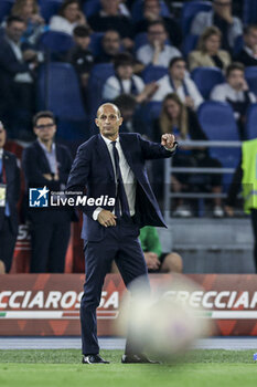 2024-05-15 - Juventus' Italian coach Massimiliano Allegri gesticulate during the Italian Cup final football match between Atalanta and Juventus at Stadio Olimpico on May 15,2024 in Rome, Italy. - FINAL - JUVENTUS FC VS ATALANTA BC - ITALIAN CUP - SOCCER