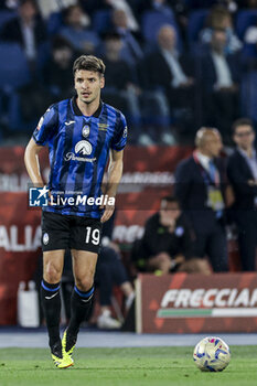 2024-05-15 - Atalanta's Albanian defender Berat Djimsiti controls the ball during the Italian Cup final football match between Atalanta and Juventus at Stadio Olimpico on May 15,2024 in Rome, Italy. - FINAL - JUVENTUS FC VS ATALANTA BC - ITALIAN CUP - SOCCER