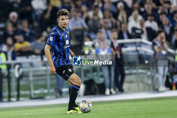 2024-05-15 - Atalanta's Albanian defender Berat Djimsiti controls the ball during the Italian Cup final football match between Atalanta and Juventus at Stadio Olimpico on May 15,2024 in Rome, Italy. - FINAL - JUVENTUS FC VS ATALANTA BC - ITALIAN CUP - SOCCER