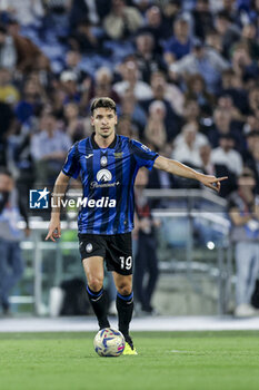 2024-05-15 - Atalanta's Albanian defender Berat Djimsiti controls the ball during the Italian Cup final football match between Atalanta and Juventus at Stadio Olimpico on May 15,2024 in Rome, Italy. - FINAL - JUVENTUS FC VS ATALANTA BC - ITALIAN CUP - SOCCER