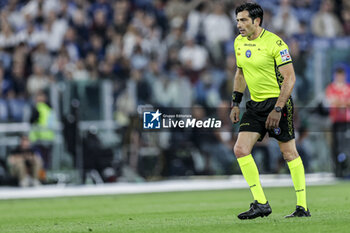 2024-05-15 - Italian Referee Fabio Maresca during the Italian Cup final football match between Atalanta and Juventus at Stadio Olimpico on May 15,2024 in Rome, Italy. - FINAL - JUVENTUS FC VS ATALANTA BC - ITALIAN CUP - SOCCER