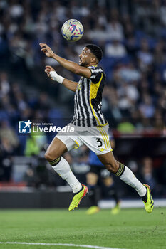 2024-05-15 - Juventus' Brazilian defender Bremer controls the ball during the Italian Cup final football match between Atalanta and Juventus at Stadio Olimpico on May 15,2024 in Rome, Italy. - FINAL - JUVENTUS FC VS ATALANTA BC - ITALIAN CUP - SOCCER