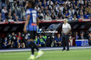 2024-05-15 - Atalanta's Italian coach Gian Piero Gasperini looks during the Italian Cup final football match between Atalanta and Juventus at Stadio Olimpico on May 15,2024 in Rome, Italy. - FINAL - JUVENTUS FC VS ATALANTA BC - ITALIAN CUP - SOCCER