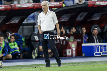 2024-05-15 - Atalanta's Italian coach Gian Piero Gasperini looks during the Italian Cup final football match between Atalanta and Juventus at Stadio Olimpico on May 15,2024 in Rome, Italy. - FINAL - JUVENTUS FC VS ATALANTA BC - ITALIAN CUP - SOCCER