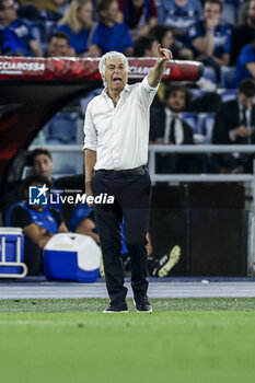 2024-05-15 - Atalanta's Italian coach Gian Piero Gasperini gesticulate during the Italian Cup final football match between Atalanta and Juventus at Stadio Olimpico on May 15,2024 in Rome, Italy. - FINAL - JUVENTUS FC VS ATALANTA BC - ITALIAN CUP - SOCCER