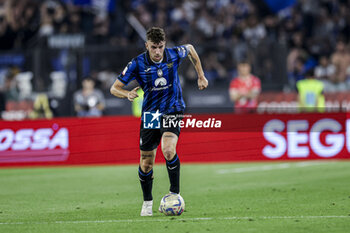 2024-05-15 - Atalanta's Italian defender Matteo Ruggeri controls the ball during the Italian Cup final football match between Atalanta and Juventus at Stadio Olimpico on May 15,2024 in Rome, Italy. - FINAL - JUVENTUS FC VS ATALANTA BC - ITALIAN CUP - SOCCER