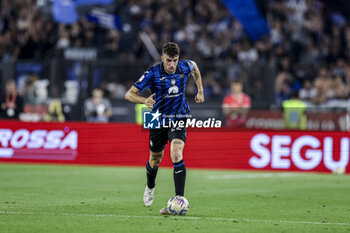 2024-05-15 - Atalanta's Italian defender Matteo Ruggeri controls the ball during the Italian Cup final football match between Atalanta and Juventus at Stadio Olimpico on May 15,2024 in Rome, Italy. - FINAL - JUVENTUS FC VS ATALANTA BC - ITALIAN CUP - SOCCER