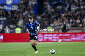 2024-05-15 - Atalanta's Italian defender Matteo Ruggeri controls the ball during the Italian Cup final football match between Atalanta and Juventus at Stadio Olimpico on May 15,2024 in Rome, Italy. - FINAL - JUVENTUS FC VS ATALANTA BC - ITALIAN CUP - SOCCER