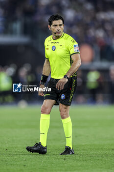 2024-05-15 - Italian Referee Fabio Maresca during the Italian Cup final football match between Atalanta and Juventus at Stadio Olimpico on May 15,2024 in Rome, Italy. - FINAL - JUVENTUS FC VS ATALANTA BC - ITALIAN CUP - SOCCER