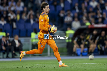 2024-05-15 - Atalanta's Italian goalkeeper Marco Carnesecchi controls the ball during the Italian Cup final football match between Atalanta and Juventus at Stadio Olimpico on May 15,2024 in Rome, Italy. - FINAL - JUVENTUS FC VS ATALANTA BC - ITALIAN CUP - SOCCER