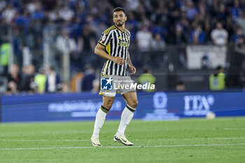 2024-05-15 - Juventus' Brazilian defender Danilo looks during the Italian Cup final football match between Atalanta and Juventus at Stadio Olimpico on May 15,2024 in Rome, Italy. - FINAL - JUVENTUS FC VS ATALANTA BC - ITALIAN CUP - SOCCER