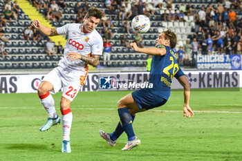 2024-08-10 - header of Catanzaro's Nicolo Brighenti - EMPOLI FC VS US CATANZARO - ITALIAN CUP - SOCCER