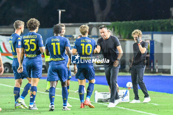 2024-08-10 - Empoli's Jacopo Fazzini celebrates with teammates after scoring the 1-0 goal - EMPOLI FC VS US CATANZARO - ITALIAN CUP - SOCCER