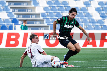 2024-08-09 - Matteo Angeli (Cittadella) and Samuele Mulattieri (Sassuolo) - US SASSUOLO VS AS CITTADELLA - ITALIAN CUP - SOCCER