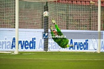 2024-08-10 - Boris Radunovic penalty - SSC Bari Cremonese - Bari - Coppa Italia Frecciarossa 10 august 2024 - US CREMONESE VS SS BARI - ITALIAN CUP - SOCCER