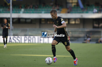 2024-08-10 - Darko Lazovic of Hellas Verona FC play the ball during Hellas Verona FC vs Cesena FC, round of 32° Coppa Italia Frecciarossa 2024-25, at MarcAntonio Bentegodi stadium in Verona (VR), Italy, on August 10, 2024. - HELLAS VERONA FC VS CESENA FC - ITALIAN CUP - SOCCER