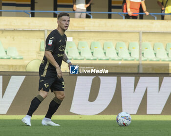 2024-08-10 - Tomas Suslov of Hellas Verona FC play the ball during Hellas Verona FC vs Cesena FC, round of 32° Coppa Italia Frecciarossa 2024-25, at MarcAntonio Bentegodi stadium in Verona (VR), Italy, on August 10, 2024. - HELLAS VERONA FC VS CESENA FC - ITALIAN CUP - SOCCER