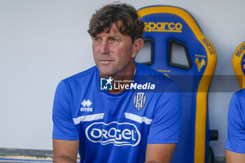 2024-08-10 - Michele Mignani Head Coach of Cesena FC during Hellas Verona FC vs Cesena FC, round of 32° Coppa Italia Frecciarossa 2024-25, at MarcAntonio Bentegodi stadium in Verona (VR), Italy, on August 10, 2024. - HELLAS VERONA FC VS CESENA FC - ITALIAN CUP - SOCCER