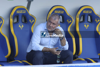 2024-08-10 - Sean Sogliano Sport director of Hellas Verona FC during Hellas Verona FC vs Cesena FC, round of 32° Coppa Italia Frecciarossa 2024-25, at MarcAntonio Bentegodi stadium in Verona (VR), Italy, on August 10, 2024. - HELLAS VERONA FC VS CESENA FC - ITALIAN CUP - SOCCER