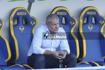 2024-08-10 - Sean Sogliano Sport director of Hellas Verona FC during Hellas Verona FC vs Cesena FC, round of 32° Coppa Italia Frecciarossa 2024-25, at MarcAntonio Bentegodi stadium in Verona (VR), Italy, on August 10, 2024. - HELLAS VERONA FC VS CESENA FC - ITALIAN CUP - SOCCER