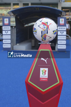 2024-08-10 - The ball of the match during Hellas Verona FC vs Cesena FC, round of 32° Coppa Italia Frecciarossa 2024-25, at MarcAntonio Bentegodi stadium in Verona (VR), Italy, on August 10, 2024. - HELLAS VERONA FC VS CESENA FC - ITALIAN CUP - SOCCER