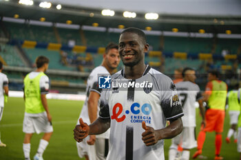 2024-08-10 - Augustus Kargbo of Cesena FC during Hellas Verona FC vs Cesena FC, round of 32° Coppa Italia Frecciarossa 2024-25, at MarcAntonio Bentegodi stadium in Verona (VR), Italy, on August 10, 2024. - HELLAS VERONA FC VS CESENA FC - ITALIAN CUP - SOCCER