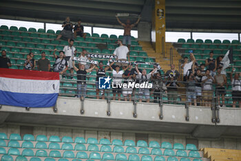 2024-08-10 - Cesena fans show their support during Hellas Verona FC vs Cesena FC, round of 32° Coppa Italia Frecciarossa 2024-25, at MarcAntonio Bentegodi stadium in Verona (VR), Italy, on August 10, 2024. - HELLAS VERONA FC VS CESENA FC - ITALIAN CUP - SOCCER