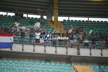 2024-08-10 - Cesena fans show their support during Hellas Verona FC vs Cesena FC, round of 32° Coppa Italia Frecciarossa 2024-25, at MarcAntonio Bentegodi stadium in Verona (VR), Italy, on August 10, 2024. - HELLAS VERONA FC VS CESENA FC - ITALIAN CUP - SOCCER