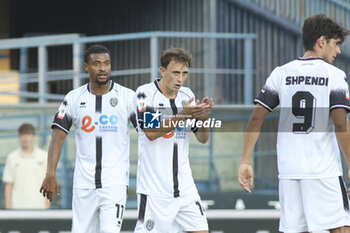 2024-08-10 - Tommaso Berti of Cesena FC claps the hand during Hellas Verona FC vs Cesena FC, round of 32° Coppa Italia Frecciarossa 2024-25, at MarcAntonio Bentegodi stadium in Verona (VR), Italy, on August 10, 2024. - HELLAS VERONA FC VS CESENA FC - ITALIAN CUP - SOCCER