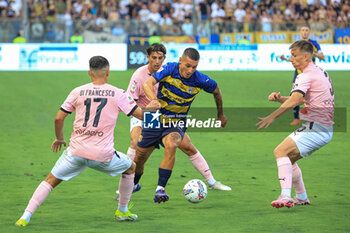 2024-08-11 - Anthony Partipilo (Parma Calcio) in action - PARMA CALCIO VS PALERMO FC - ITALIAN CUP - SOCCER