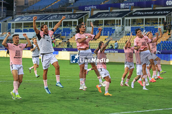 2024-08-11 - Palermo FC team celebrates with fans - PARMA CALCIO VS PALERMO FC - ITALIAN CUP - SOCCER